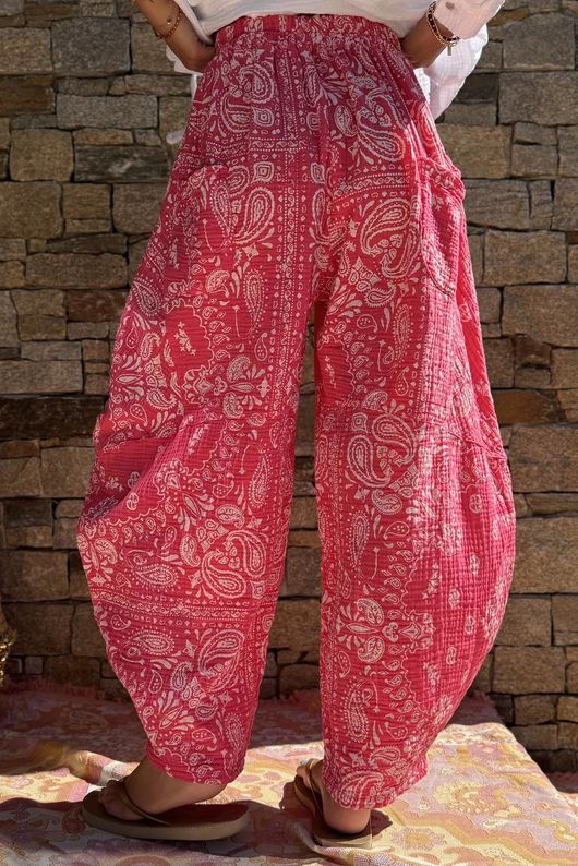 Hush Pillow Cotton Bandana B Classic Barrel Pant Miami Pink